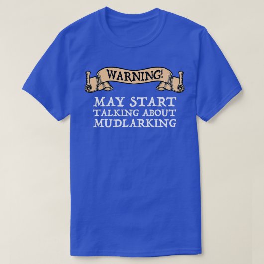 Waarschuwing kan beginnen met praten over muillari t-shirt (Design voorkant)