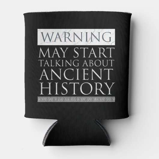 Waarschuwing - Kan beginnen met praten over oude g Blikjeskoeler (Voorkant)