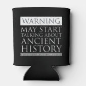 Waarschuwing - Kan beginnen met praten over oude g Blikjeskoeler (Achterkant)