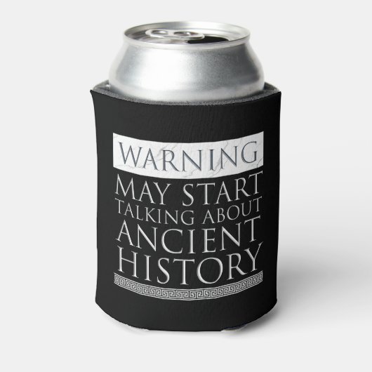 Waarschuwing - Kan beginnen met praten over oude g Blikjeskoeler (Blikje Achterkant)