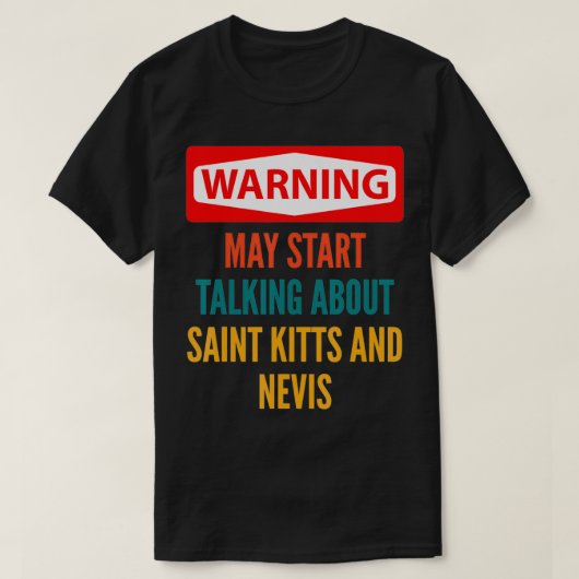 Waarschuwing kan beginnen met praten over Saint Ki T-shirt (Design voorkant)