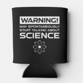 Waarschuwing! Kan beginnen met praten over wetensc Blikjeskoeler (Achterkant)