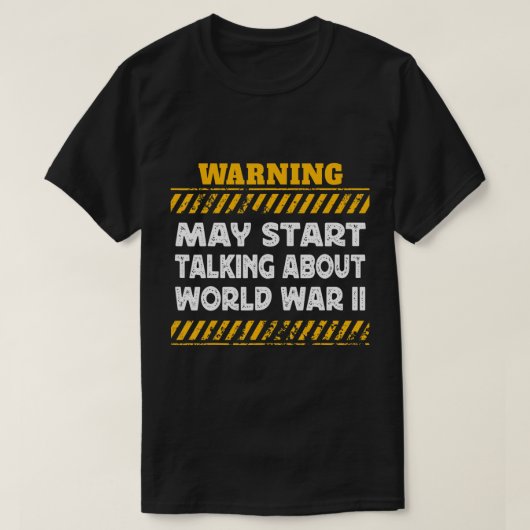 Waarschuwing kan beginnen praten over de tweede we t-shirt (Design voorkant)