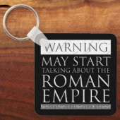 Waarschuwing - kan beginnen te praten over het Rom Sleutelhanger (Voorkant)