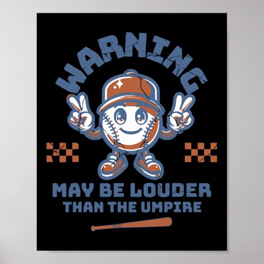 Waarschuwing Kan Harder Zijn Dan De Scheidsrechter Poster (Voorkant)