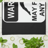 Waarschuwing kan knipperen theedoek (Gevouwen)