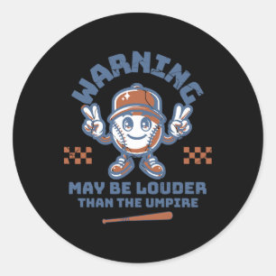 Waarschuwing Kan Luider Zijn Dan De Scheidsrechter Ronde Sticker