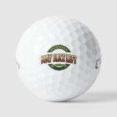 Waarschuwing: Kan naar Links Snijden” Golfbal - Ca Golfballen (Voorkant)