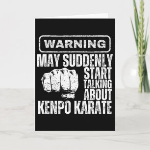 Waarschuwing Kan Plotseling Beginnen Over Kenpo Ka Kaart