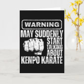 Waarschuwing Kan Plotseling Beginnen Over Kenpo Ka Kaart (Gele Bloem)