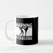 Waarschuwing Kan Plotseling Beginnen Over Kickboxe Koffiemok (Links)