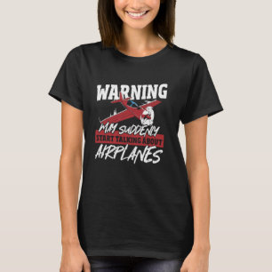 Waarschuwing kan plotseling beginnen te praten ove t-shirt