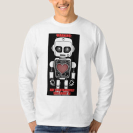 Waarschuwing: Kan Praten Over AI Heren Witte Lange T-shirt