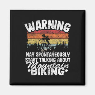 Waarschuwing Kan Praten Over Mountainbiken Downhil Magneet