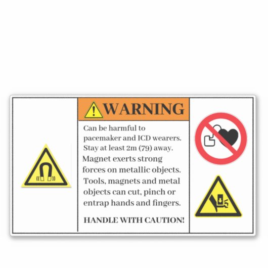 Waarschuwing kan schadelijk label zijn (Voorkant)