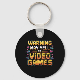 Waarschuwing Kan Schreeuwen Tegen Videogames Grapp Sleutelhanger