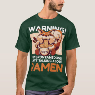 Waarschuwing kan spontaan beginnen met praten over t-shirt