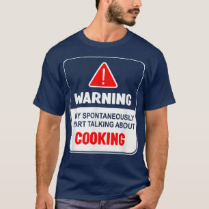 Waarschuwing Kan Spontaan Beginnen Met Praten Over T-shirt