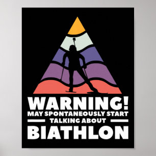 Waarschuwing kan spontaan beginnen te praten over poster