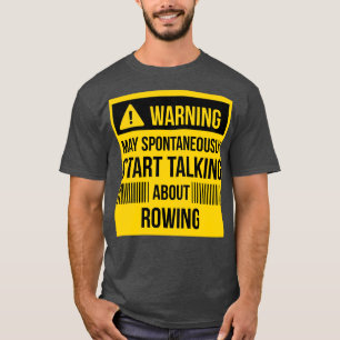 waarschuwing kan spontaan beginnen te praten over t-shirt