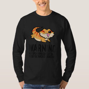 Waarschuwing kan spontaan praten over gelaagde dra t-shirt