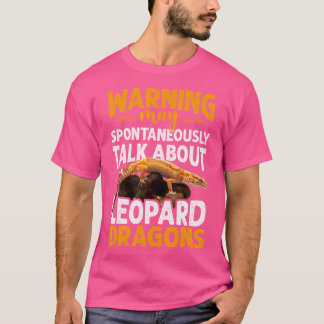 Waarschuwing kan spontaan praten over Leopard Geck T-shirt