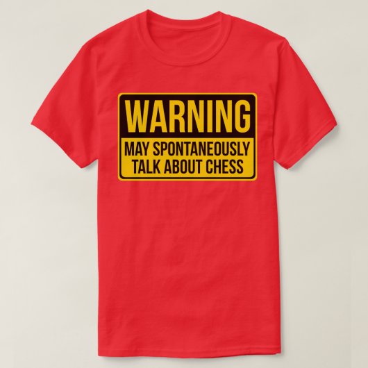 Waarschuwing kan spontaan spreken over kaas t-shirt (Design voorkant)