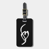 Waarschuwing: Kan vuile boeken bevatten Bagagelabel (Voorkant verticaal)