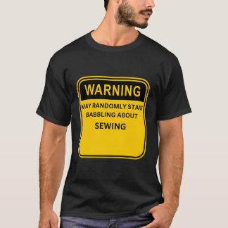 Waarschuwing kan willekeurig stoppen met praten ov t-shirt