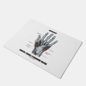 Waarschuwing! Kanaaltunnelsyndroom in anatomische Deurmat (Schuin)