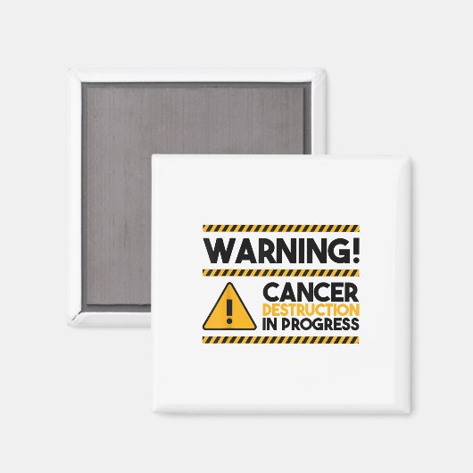 Waarschuwing! Kankervernietiging in uitvoering, ka Magneet (Voorkant / Achterkant)