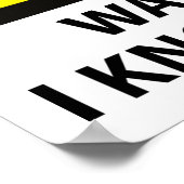 Waarschuwing Karate Poster (Hoek)