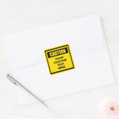 Waarschuwing Kleine aangepaste Sticker (Envelop)
