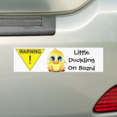 WAARSCHUWING: Kleine druppeltjes aan boord Bumpersticker (Op auto)