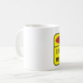 Waarschuwing - koffie koffiemok (Voorkant links)