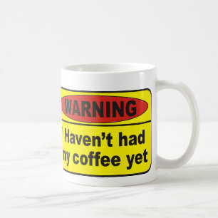 Waarschuwing - koffie koffiemok