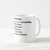 WAARSCHUWING! KOFFIEMOK (Voorkant rechts)