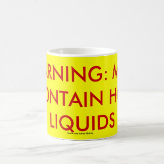 WAARSCHUWING: KUNNEN HOT LIQUIDEN mok BEVATTEN