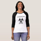 Waarschuwing: kwaad t-shirt (Voorkant volledig)