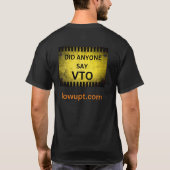 Waarschuwing laag UPT T-shirt (Achterkant)