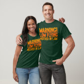 Waarschuwing laagvliegende moeder aan de vintage t-shirt (Unisex)