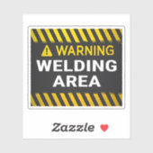 Waarschuwing Lasgebied Sticker (Vel)
