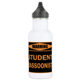 Waarschuwing! Leerling Bassonist. Waterfles