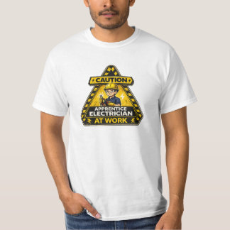 Waarschuwing Leerling-Elektromonteur Aan Het Werk T-shirt