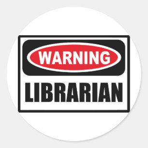 Waarschuwing LIBRARIAN Sticker
