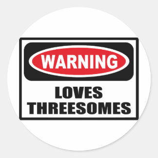 Waarschuwing LIGT DREESOMES Sticker