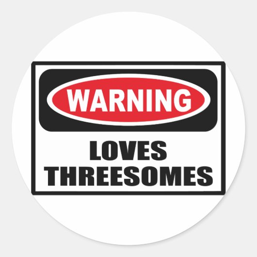 Waarschuwing LIGT DREESOMES Sticker (Voorkant)