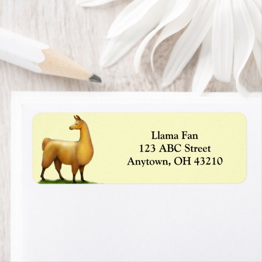 Waarschuwing Llama  label (Insitu)