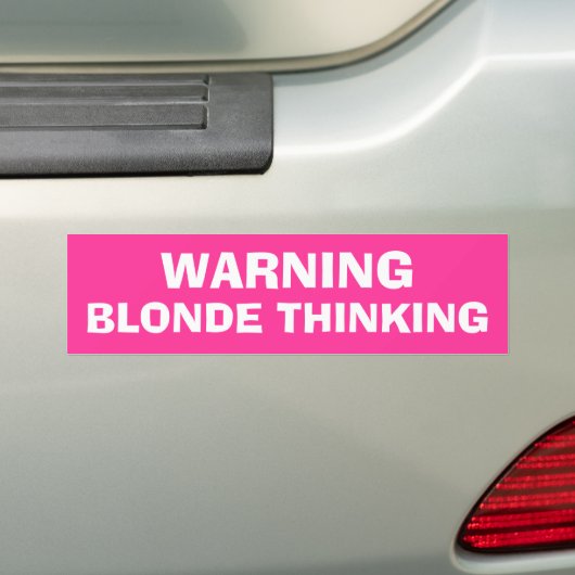 Waarschuwing: londendenken bumpersticker (Op auto)