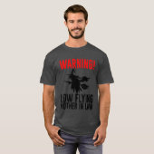Waarschuwing Low Flying Mother in Law Boy T-shirt (Voorkant volledig)